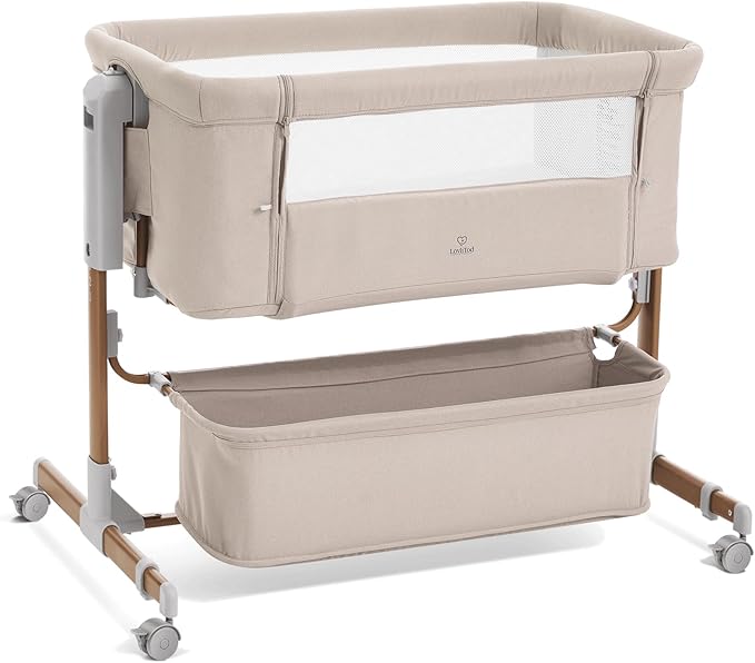 3 in 1 Baby Bassinet, Rocking Bassinet, Bedside Bassinet, 6-Height Adjustable by LovliTodBaby