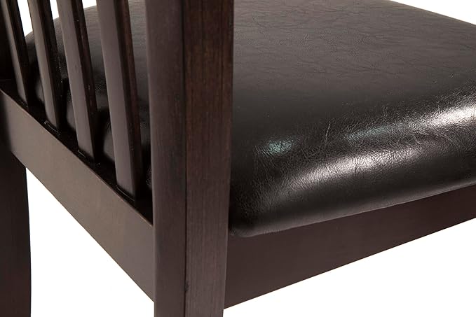 Signature Design by Ashley Hammis Rake Back Dining Room Chair, Dark Brown - Image 12