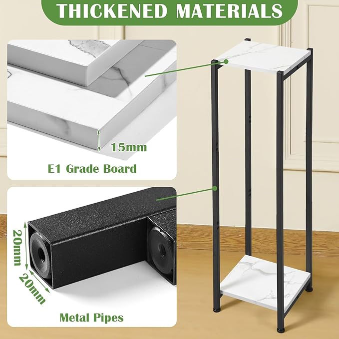 Extra Tall Plant Stand Indoor, 40 Inch Plant Stands, 2 Tier Metal Plant Stand - Image 2