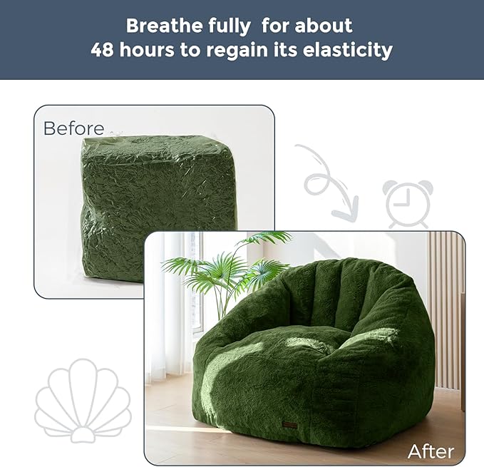 MAXYOYO Giant Bean Bag Chair, Oversized Bean Bag Couch - Image 5