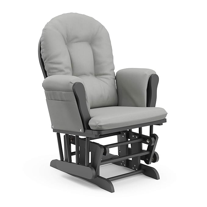 Storkcraft Premium Hoop Glider & Ottoman — GREENGUARD Gold Certified Nursery - Image 8