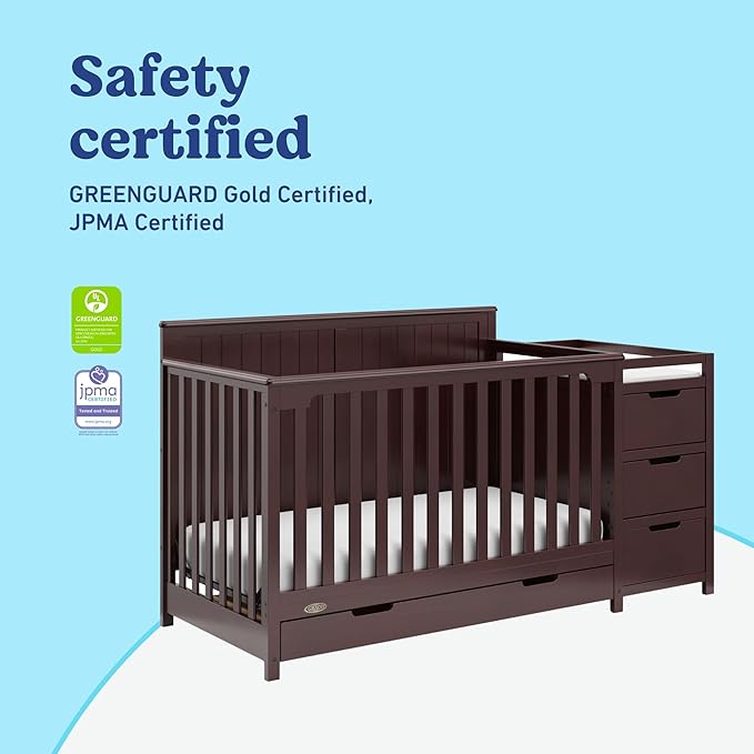 Graco Hadley All-in-One Convertible Crib & Changer – GREENGUARD Gold Certified - Image 5