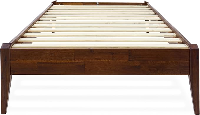 Bme Dinkee 15" Solid Wood Platform Bed Frame Without Headboard - Image 3