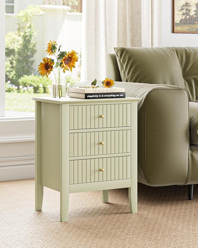 Fluted Nightstand, Farmhouse Night Stand - Image 4