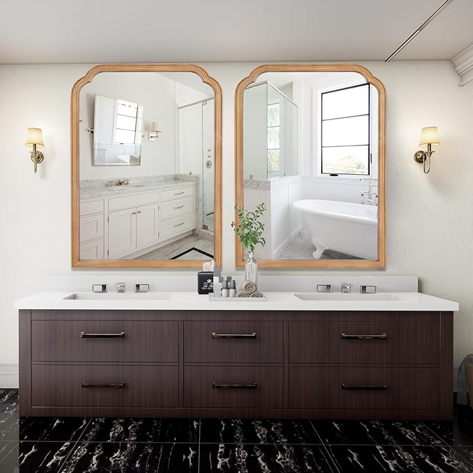 WallBeyond 30" x 40" Wood Bathroom Mirror - Image 3