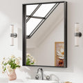 Keonjinn Black Mirror for Wall 24 x 32 Inch Rectangle Bathroom Vanity Mirror by Keonjinn