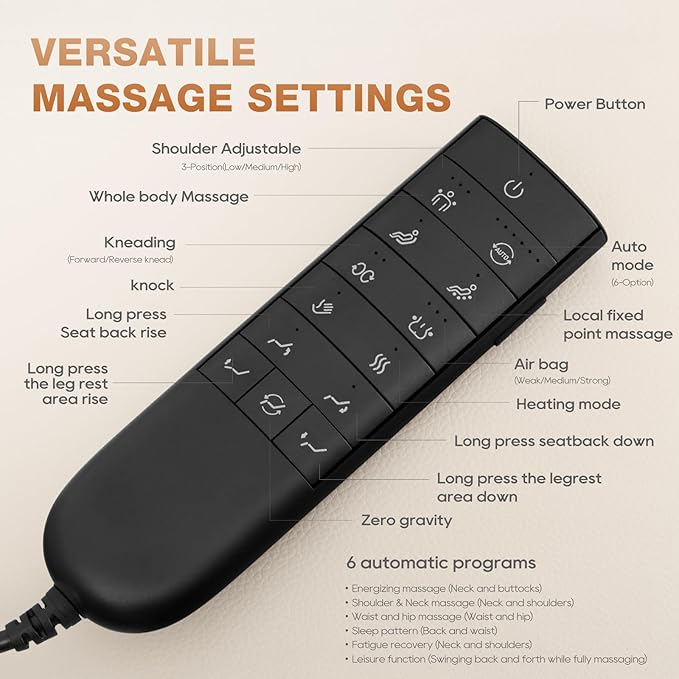 COLAMY Zero Gravity Massage Chair - Image 7