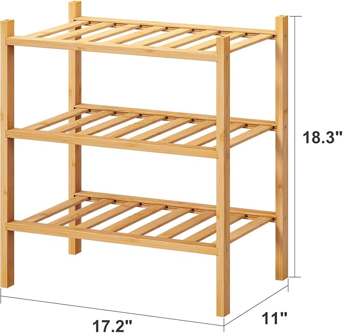 Small Shoe Rack, 3-Tier Shoe Rack - Image 3