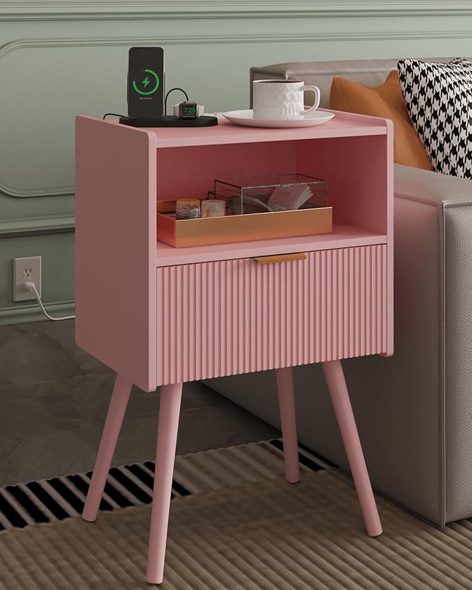 Nightstand, Modern Bedside Table by Unknown