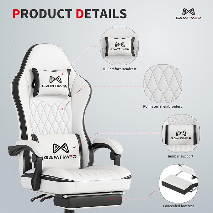 Gaming Chair, 400 lbs Adult Chair, High Back Computer Chair - Image 4