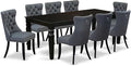 East West Furniture LGDA9-BLK-13 9 Piece Dining Set Includes a Rectangle by EastWestFurniture