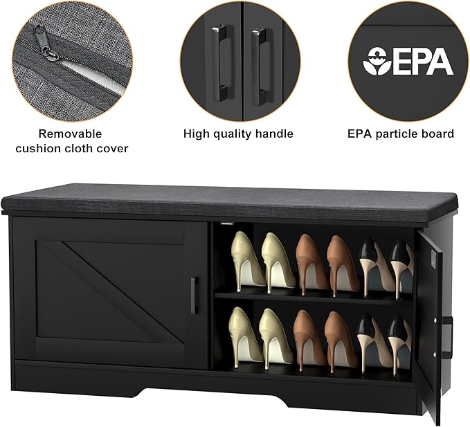 2-Tier Storage Bench, Shoe Bench - Image 4