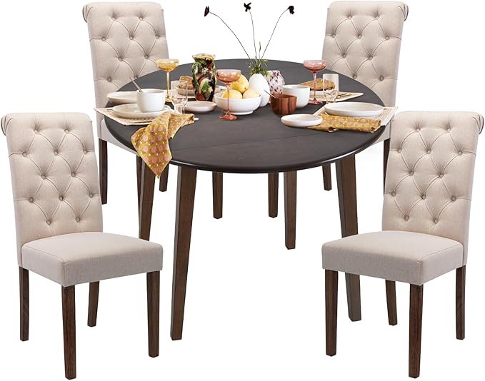 COLAMY 5-Piece Extendable Dining Table Set by COLAMYINC
