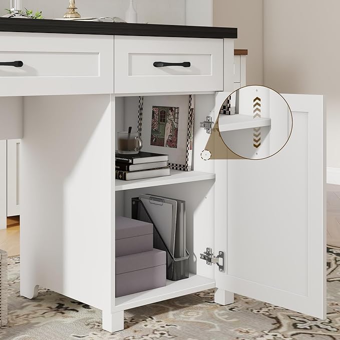 Farmhouse 61'' Executive Desk - Image 5