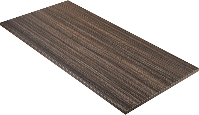Kaboon Universal Tabletop 55"x23.62" Solid One-Piece Melamine Table Top by Kaboon