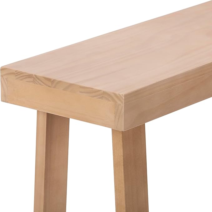 Plank+Beam Solid Wood Console Table, 36 Inch, Sofa Table, Narrow Entryway Table - Image 4