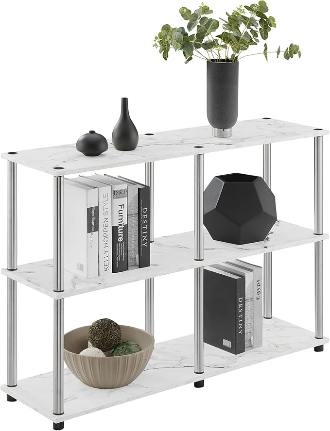 Convenience Concepts Designs2Go No Tools 3 Tier Wide Console Table 42" - Image 11