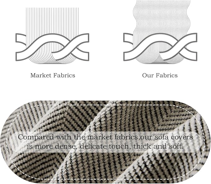 STACYPIK Silver Gray Sofa Cover - Image 5