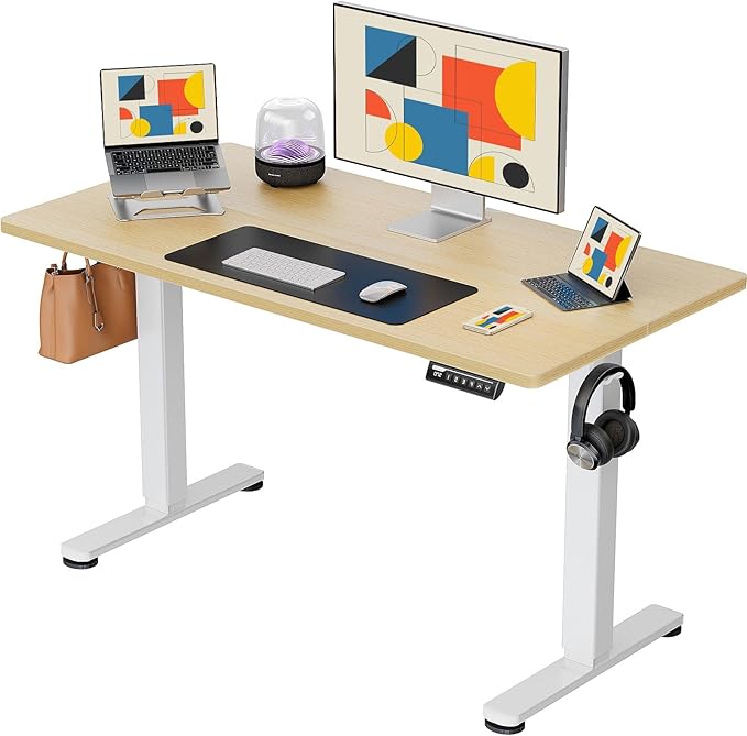 ErGear Electric Standing Desk, 44 x 24 Inches Height Adjustable Stand up Desk by ErGear