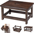 Wooden Step Stool Bed Steps for High Beds for Adults by BETSEO