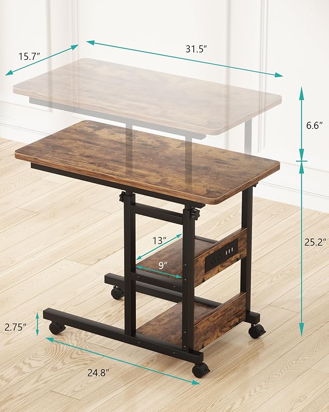 Height Adjustable End Table - Image 2