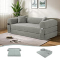 80" Convertible Sofa Bed, 3-in-1 Corduroy Folding Pull Out Couch by Cleanthewayyouwant