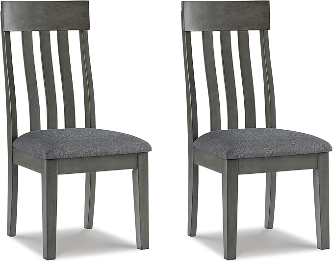 Signature Design by Ashley Hallanden Modern Slat Back 18.63" Dining Room Chair by SignatureDesignbyAshley