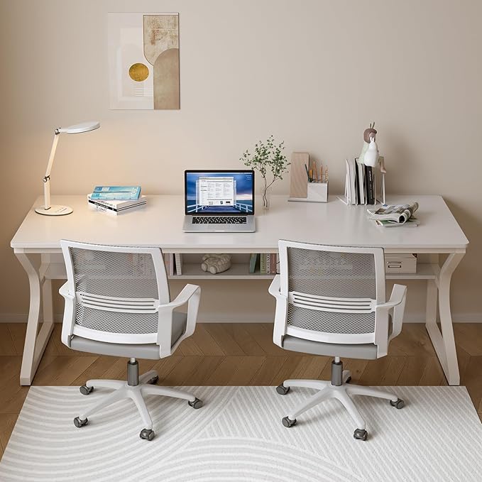 Extra Long Desk with Bookshelf - Image 6