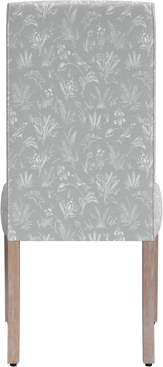 HomePop Scalloped Detail Dining Chair|Upholstered Parsons Dining Chairs - Image 7