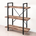 45MinST 3-Tier Vintage Industrial Style Bookcase/Metal and Wood Bookshelf by 45MinST