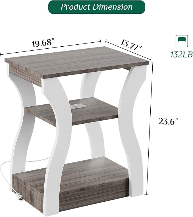End Tables for Living Room, Side Tables - Image 3