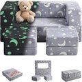 Kids Couch, Glow in The Dark Modular Kids Explore Sofa by fondfound