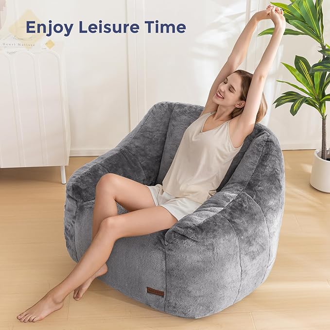MAXYOYO Bean Bag Chair, Comfy Bean Bag Sofa - Image 7