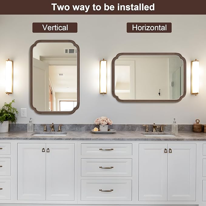 WallBeyond Wood Bathroom Mirror - Image 7