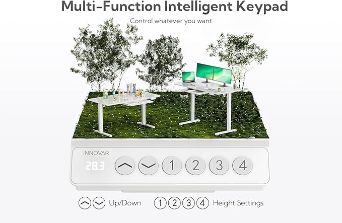 INNOVAR Glass Standing Desk - Image 8