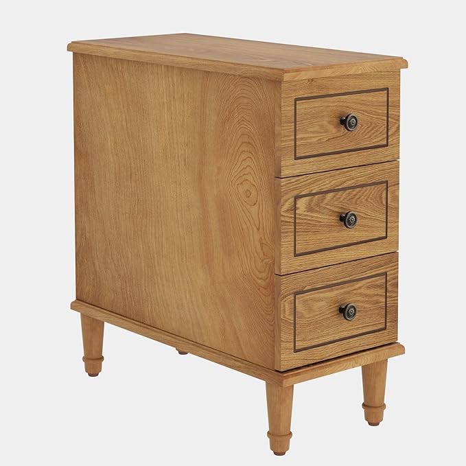 Tribesigns Solid Wood End Table, Fully Assembled Narrow Side Table - Image 9