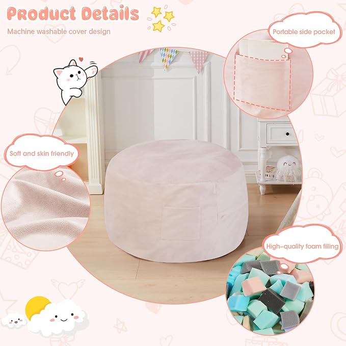 Kids Bean Bag Chair Bed - Image 6