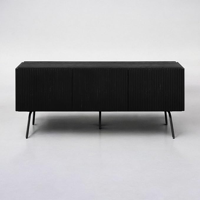 NTC Veil TV Stand with 3 Doors for TVs up to 60’’, Media Console with Vertical - Image 8