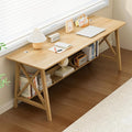 Extra Long Desk with Bookshelf by NELYE