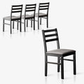 Livinia Seattle Modern Farmhouse Kitchen Dining Room Chair Set of 4, Solid Wood by Livinia