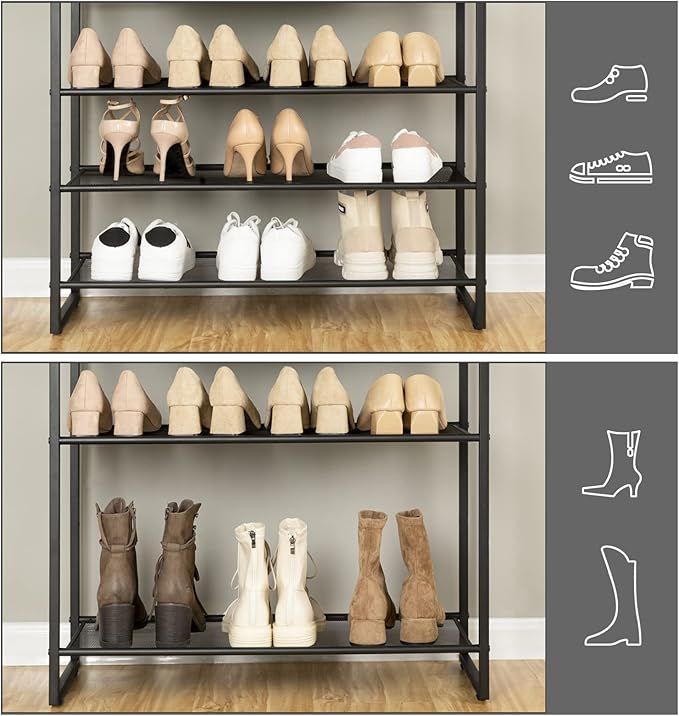 HOOBRO 10-Tier Shoe Rack, 29.5" L Shoe Storage Organizer, Large Capacity Shoe - Image 5