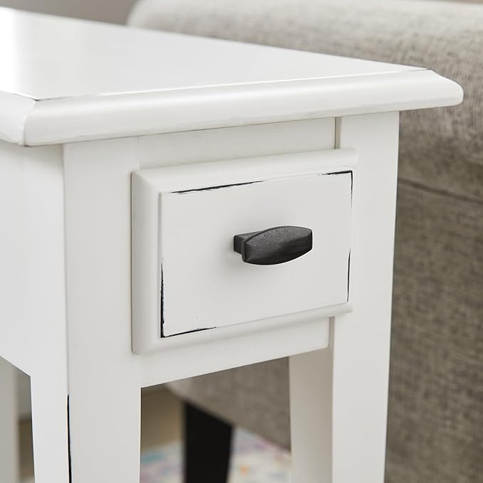Haven Ridge Narrow End Table, Solid Wood Side Table - Image 14