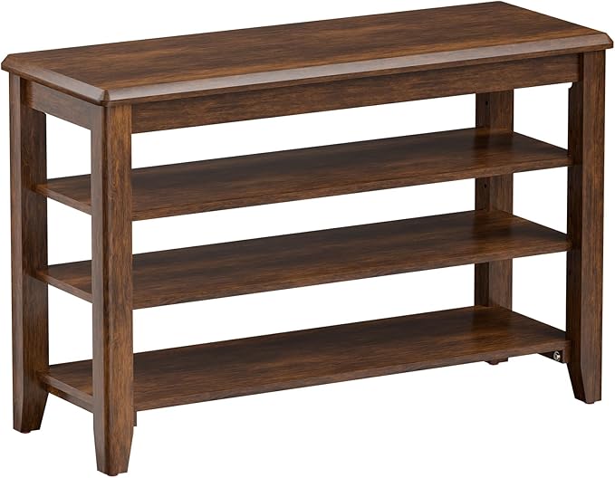 Shoe Bench Storage Rubberwood, Entryway Bench by Taitiy