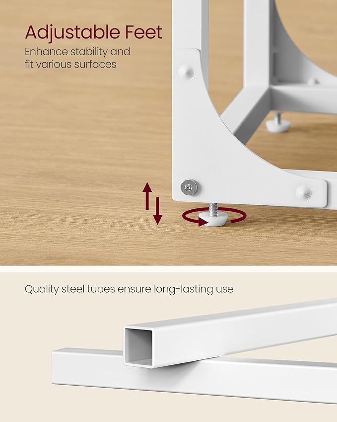 VASAGLE C-Shaped End Table, Small Side Table - Image 6