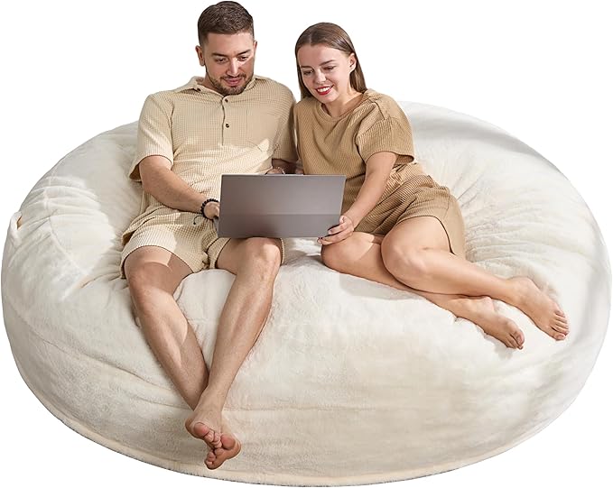 Hobestluk 6ft Bean Bag Chairs for Adults Large Beanbag Chair - Image 8