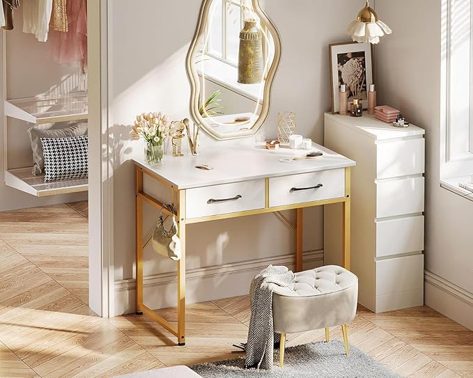 Casaottima 32 Inch Small Dressing Vanity Desk - Image 2