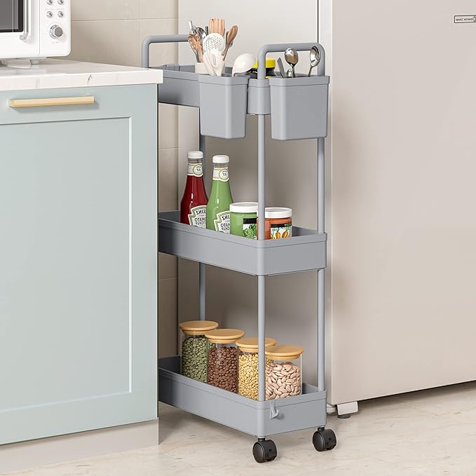 SOLEJAZZ Slim Rolling Storage Cart - Image 4