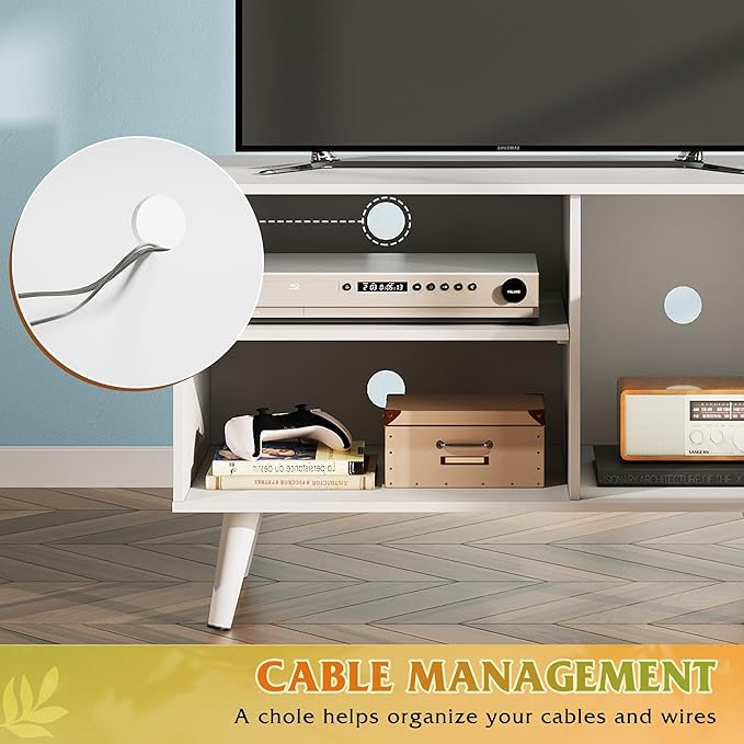 WLIVE TV Stand for 40 Inch TVs, Small Entertainment Center - Image 6