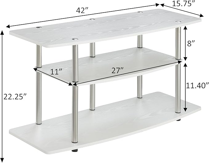 Convenience Concepts Designs2Go 3-Tier Wide TV Stand - Image 3