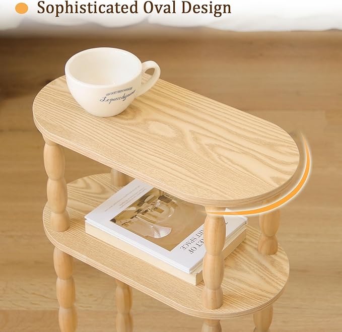MaxSmeo Narrow End Table, Small Narrow Side Table - Image 5